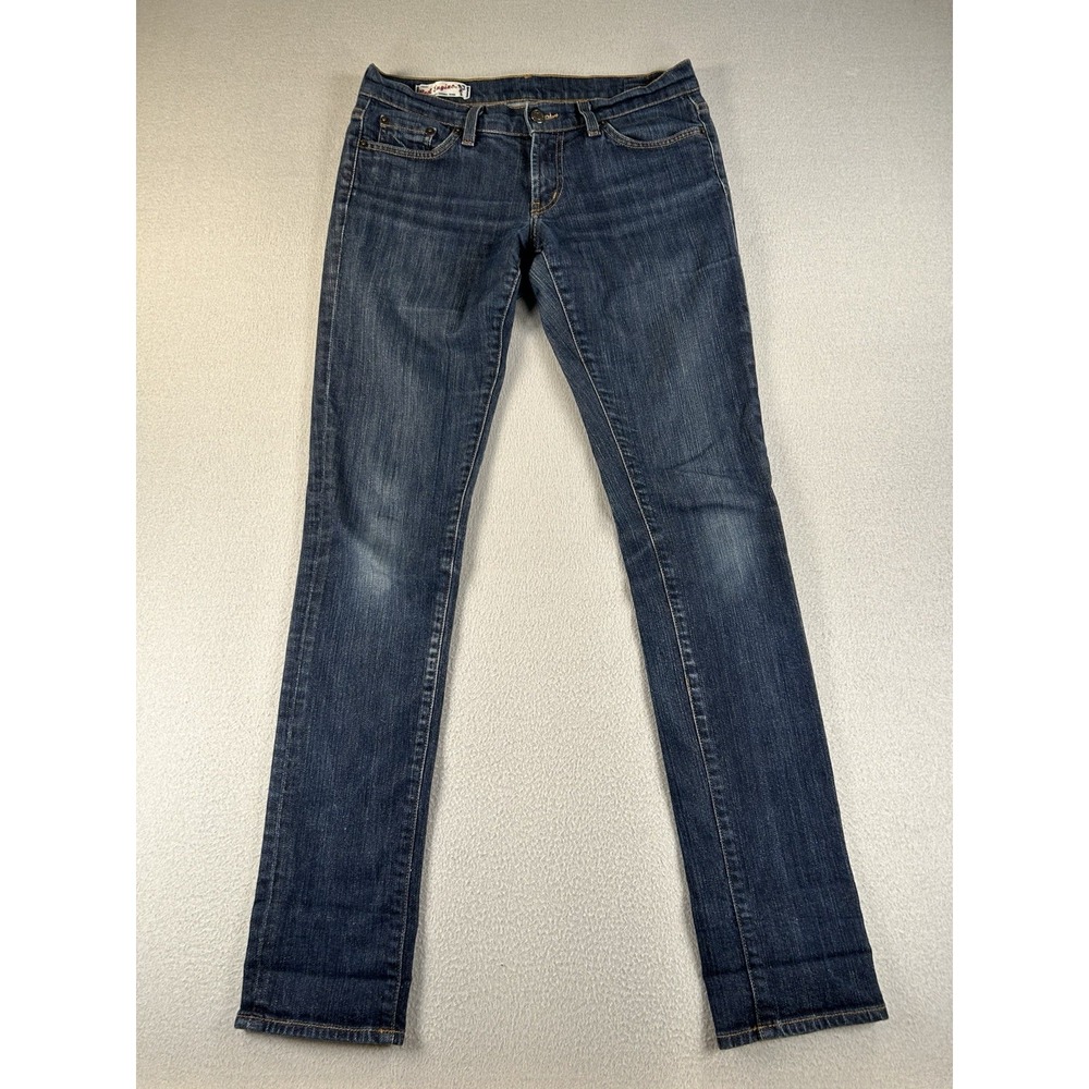 Red Engine Womens Straight Leg Jeans Size 28 Blue Denim Made USA 33" inseam